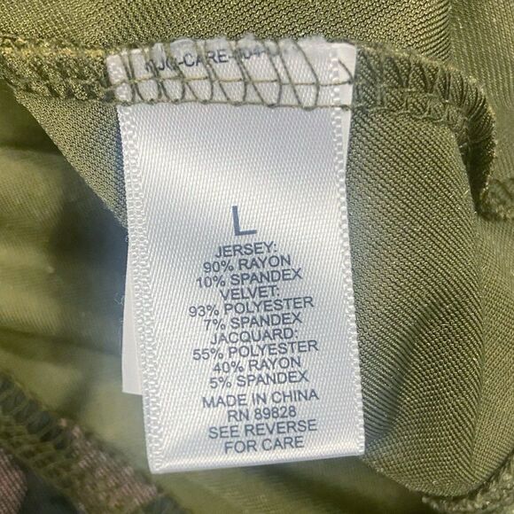 LOGO by Lori Goldstein Boho Art to Wear Velvet Top Vintage Inspired Women’s L - Picture 9 of 12